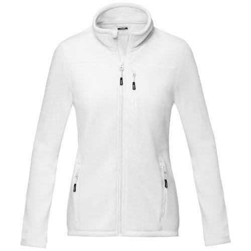 Giacca da donna in pile con zip integrale in materiale riciclato certificato GRS Amber