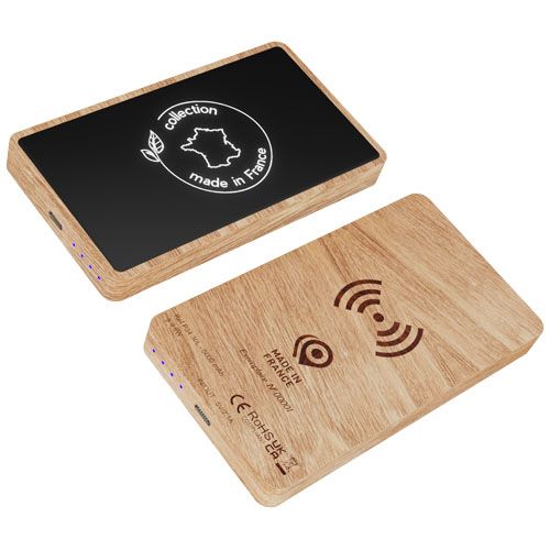 Power bank legno di rovere wireless da 5.000 mAh SCX.design P34