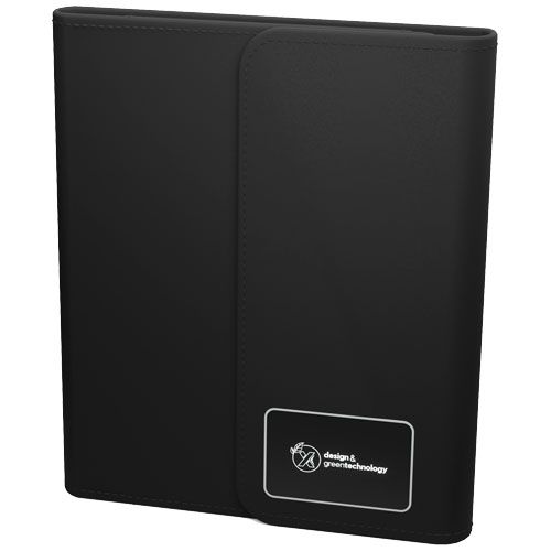 Portadocumenti a5 con power bank wireless da 5 W/4000 mAh e logo luminoso SCX.design O18