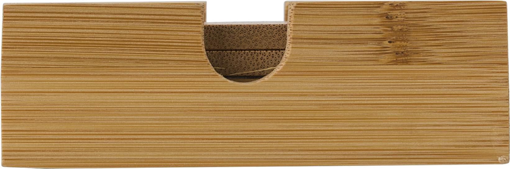 Set sottobicchieri di bamboo Archer