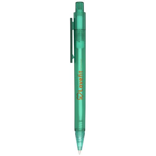 Penna a sfera satinata Calypso (inchiostro nero)