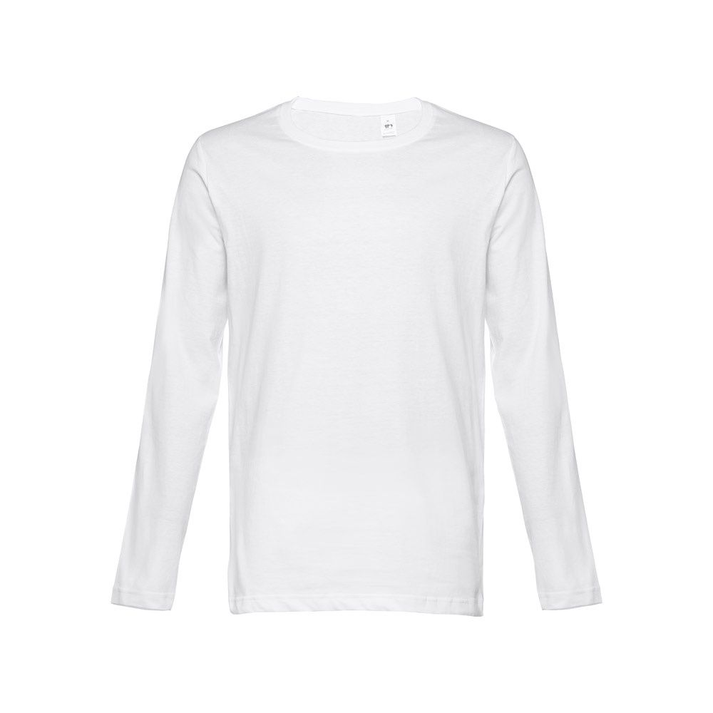 THC BUCHAREST WH. T-shirt da uomo in cotone a maniche lunghe