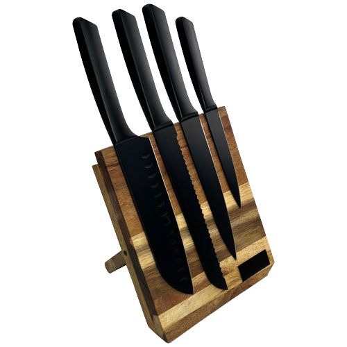 Set con coltelli da cucina e tagliere SCX.design K04