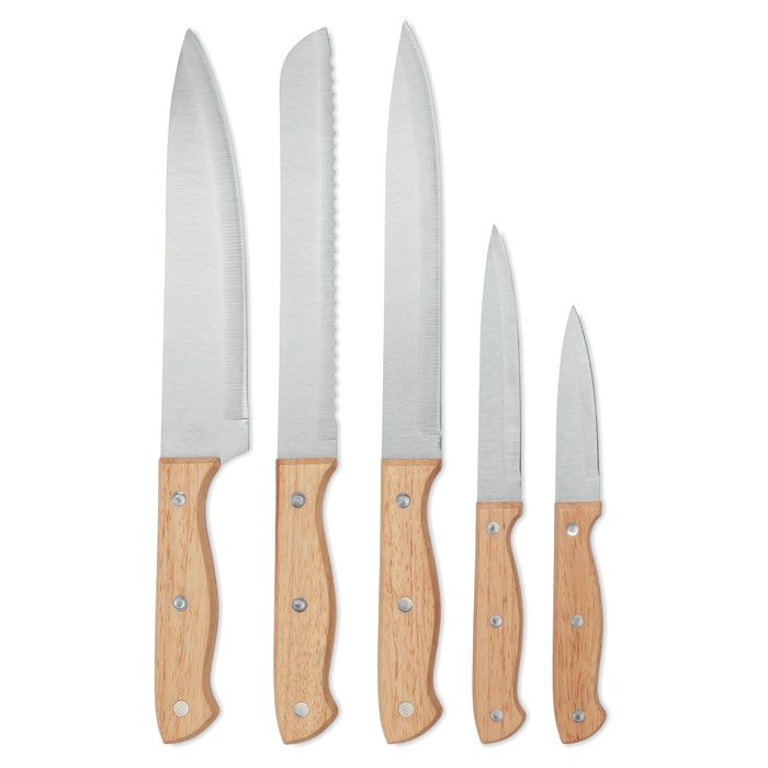 GOURMET. Set ceppo e 6 coltelli
