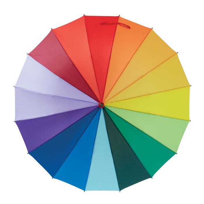 BOWBRELLA. Ombrello arcobaleno 27 pollici