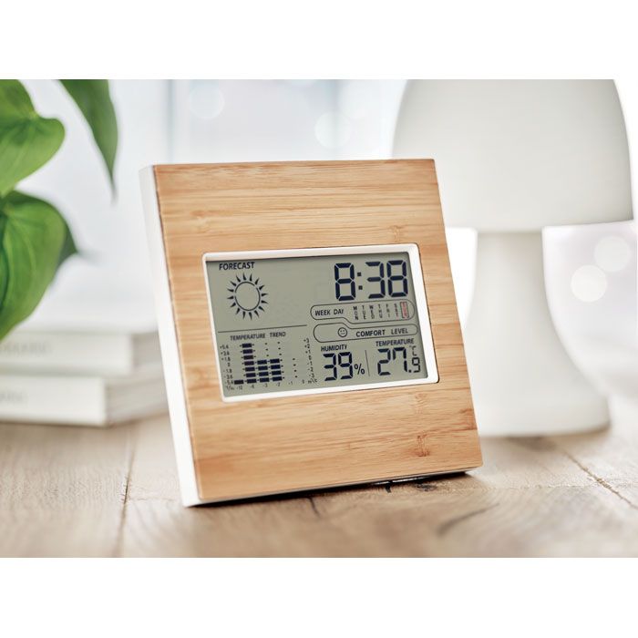 Stazione meteo uso domestico in bamboo Turku