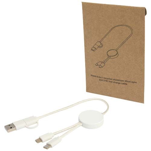 Cavo 5-in-1 in plastica riciclata da 30 cm per la sincronizzazione dei dati e la ricarica rapida da 27 W Citala