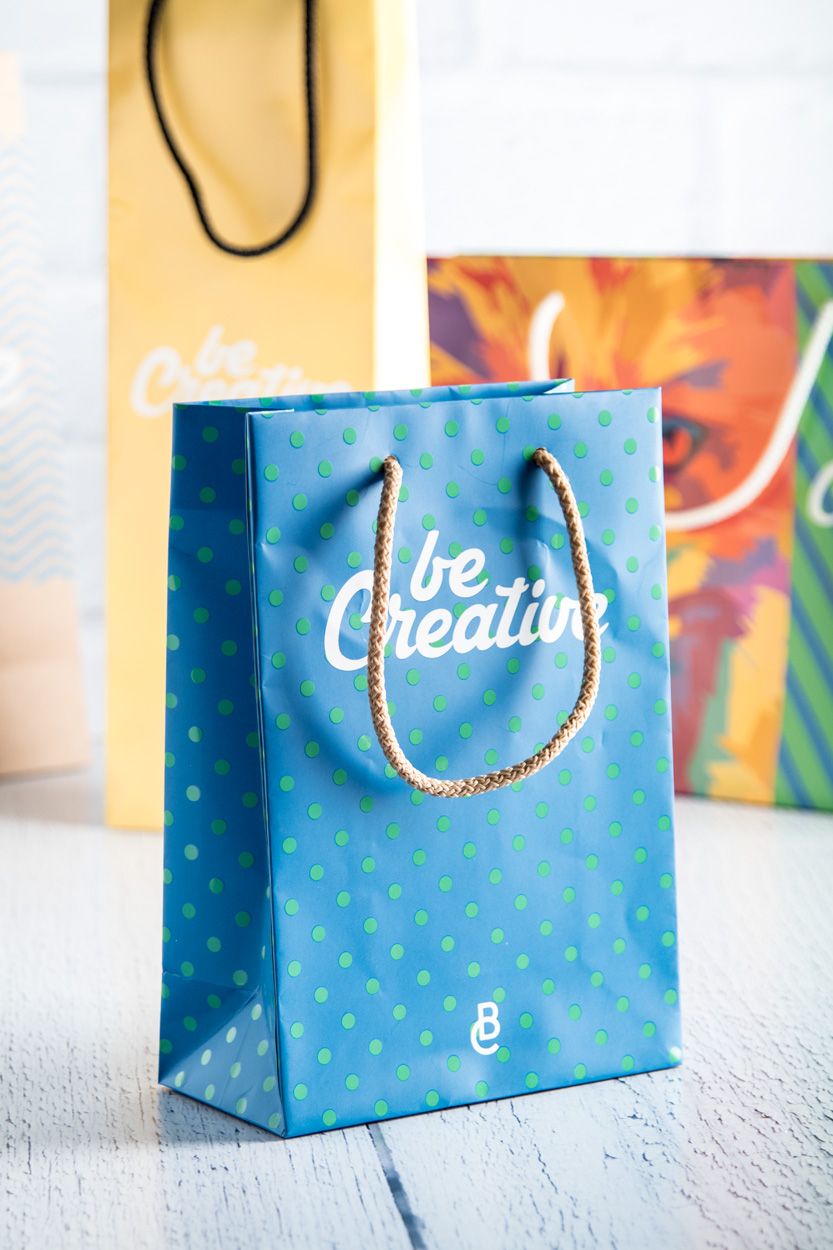 CreaShop S. sacchetto carta personalizzabile - misura small