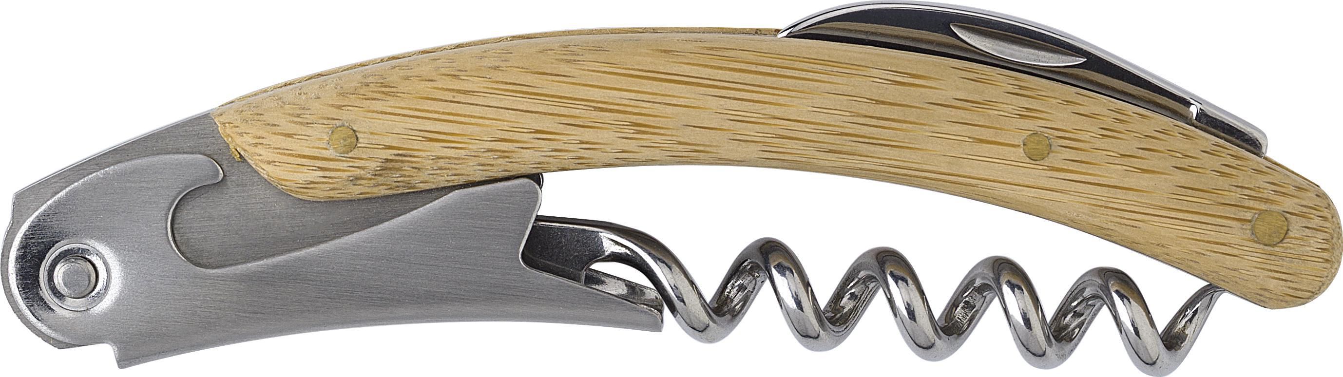 Coltello da cameriere, in bamboo e acciaio inox Lenny