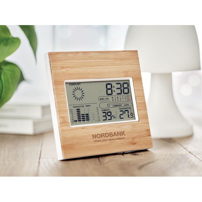 Stazione meteo uso domestico in bamboo Turku