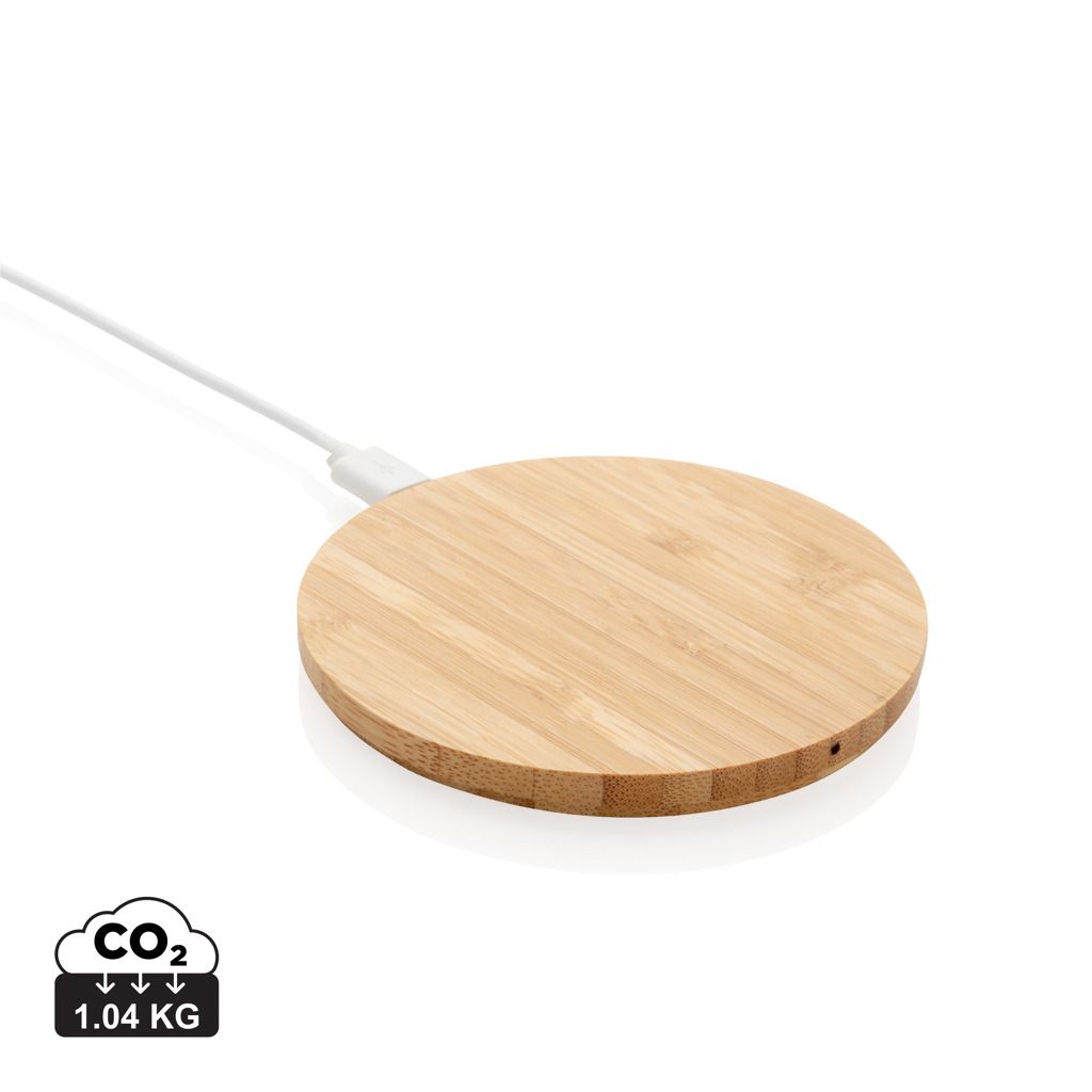 Caricatore wireless 5W in bambù