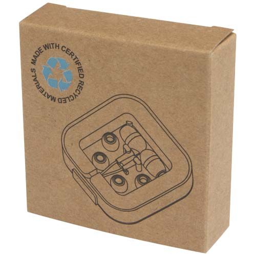 Cuffie tipo C cablate con astuccio in plastica riciclata Baekdu