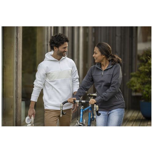 Felpa anorak con cappuccio da uomo a mezza zip Sayan