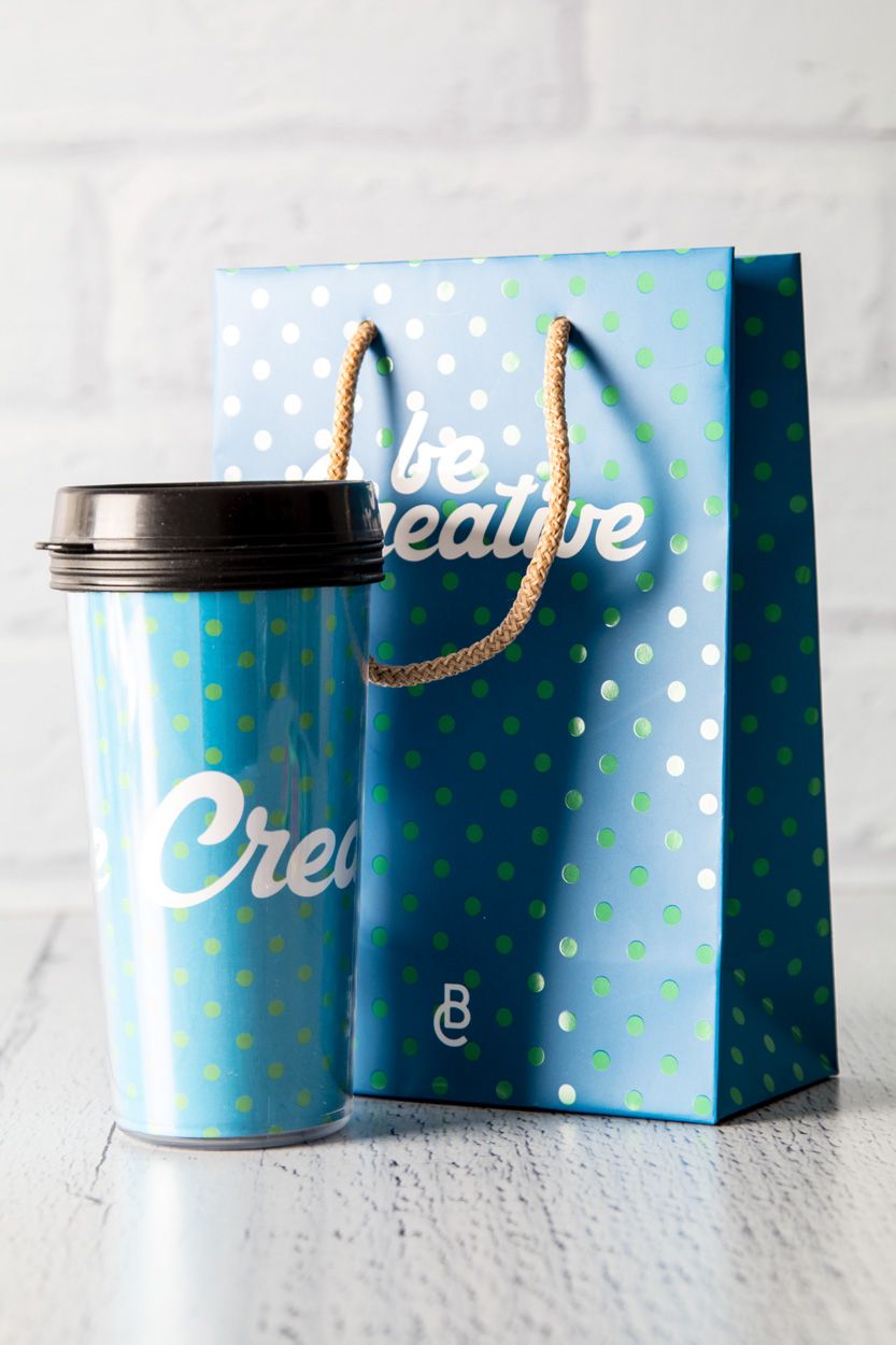 CreaShop S. sacchetto carta personalizzabile - misura small