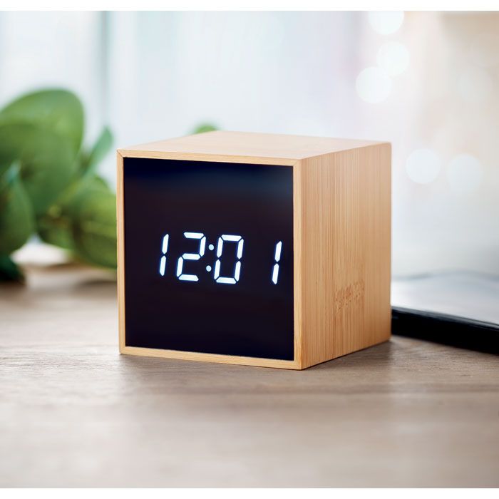 MARA CLOCK. Sveglia in bamboo