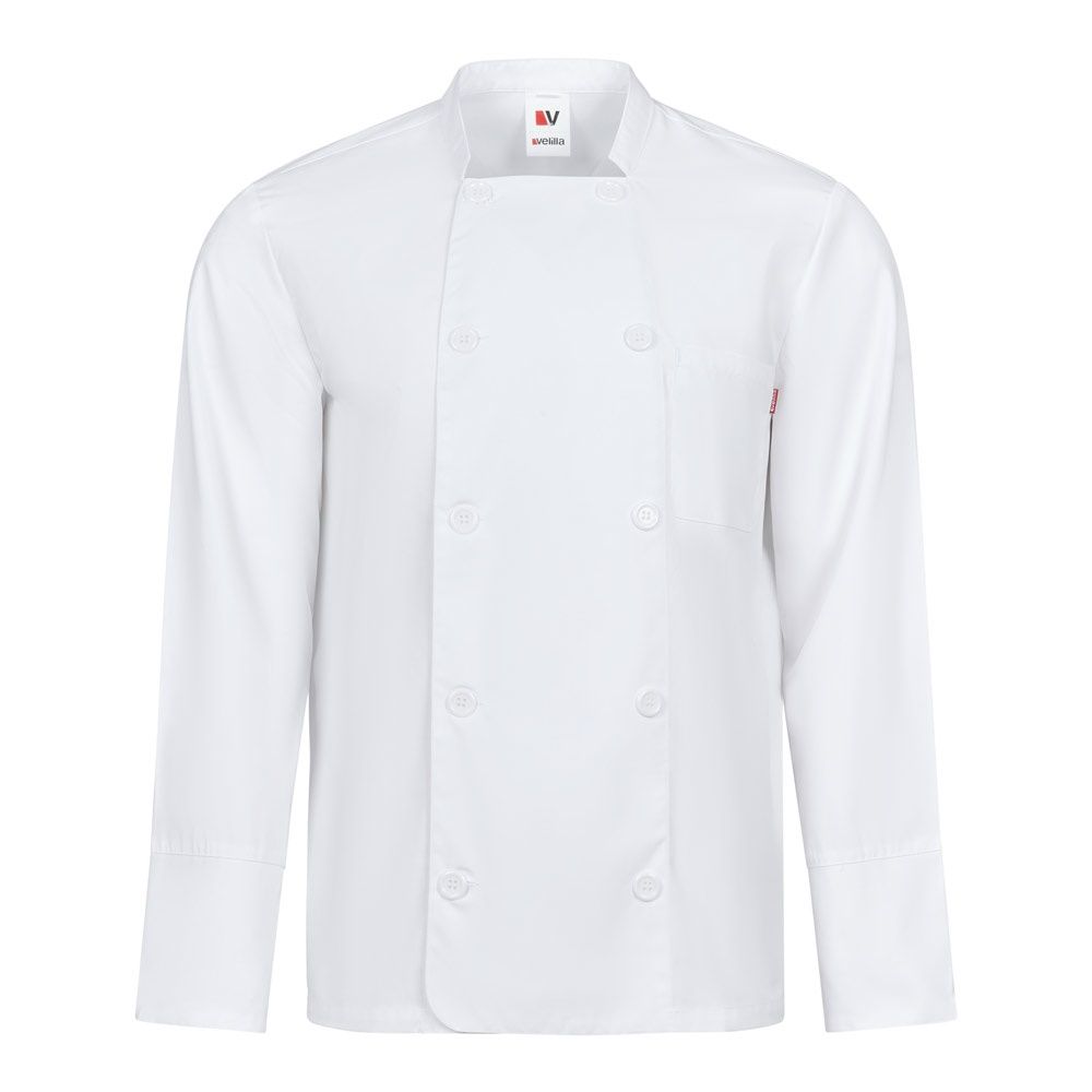 VL KALI. Giacca da cucina a maniche lunghe (175g/m²), in cotone (35%) e poliestere (65%)