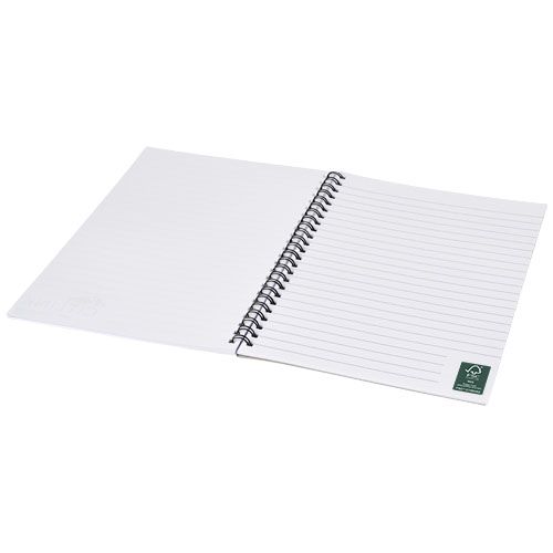 Blocco note a spirale A5 con copertina posteriore stampata Desk-Mate®