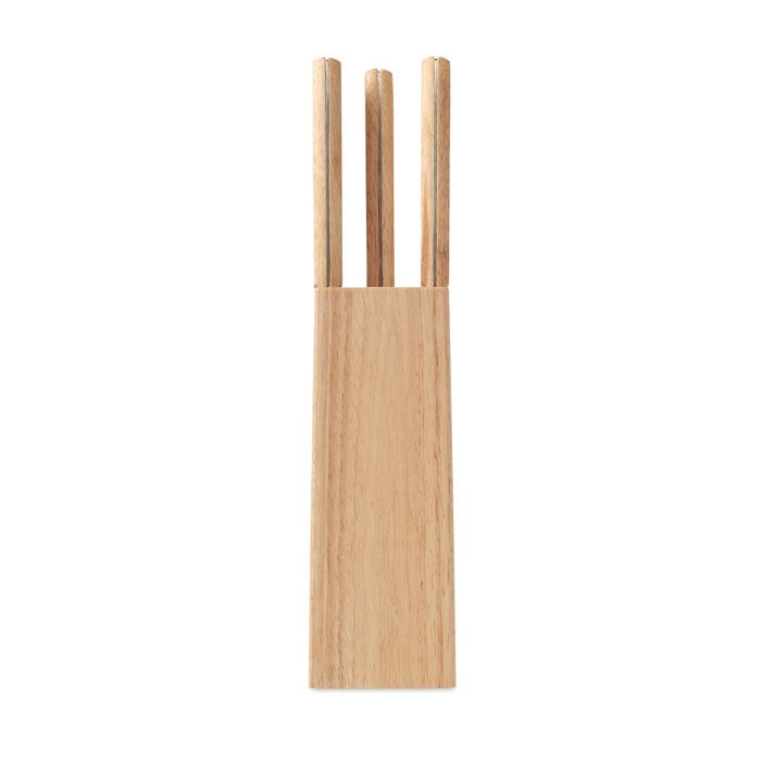GOURMET. Set ceppo e 6 coltelli
