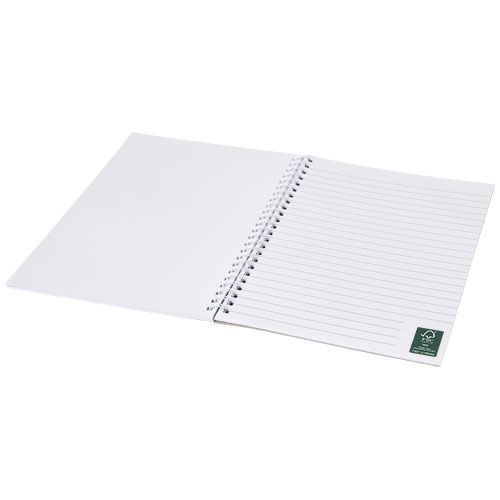 Blocco note a spirale A5 con copertina posteriore stampata Desk-Mate®