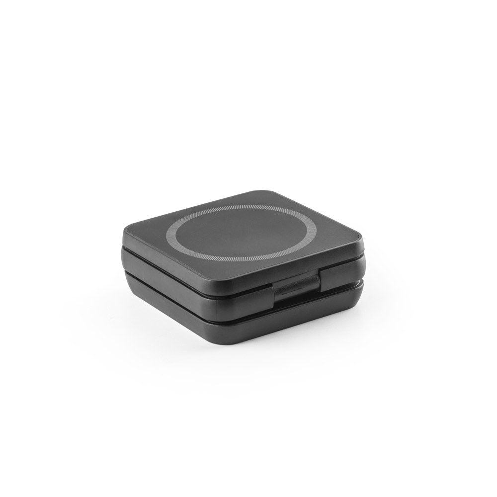 BROGLIE. Caricatore wireless magnetico superveloce 3-in-1 da 15W in ABS riciclato (100% rABS)