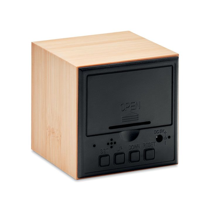 MARA CLOCK. Sveglia in bamboo