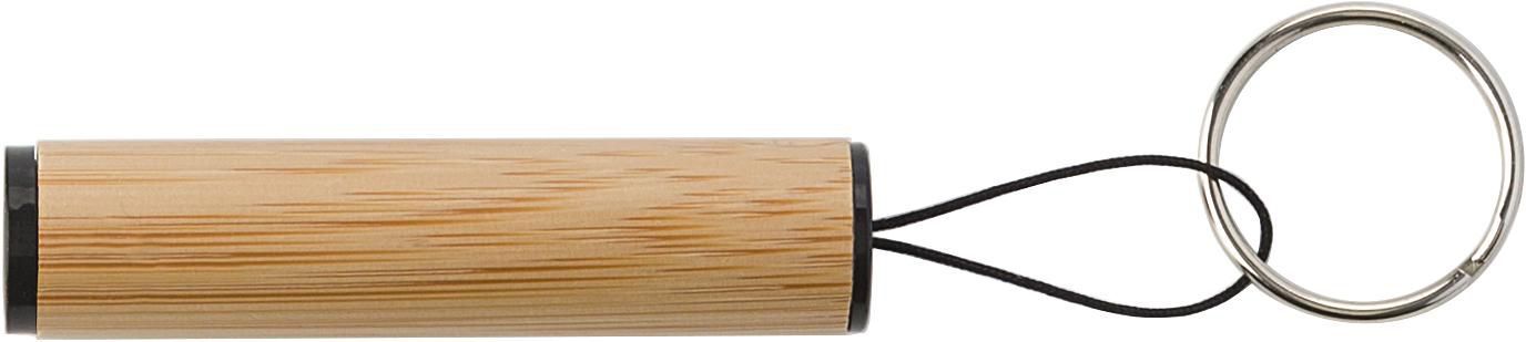 Portachiavi con luce Led, in bambù Ilse