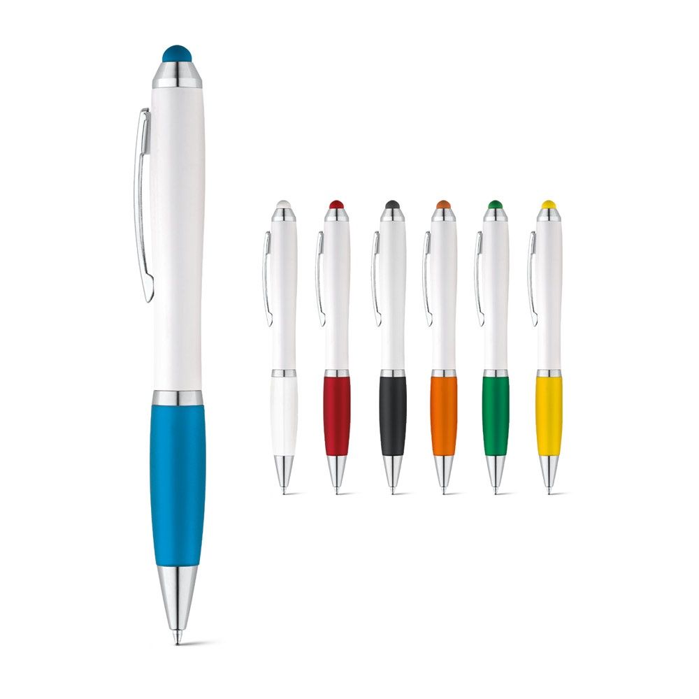 SANS BK. Penna a sfera con clip in metallo