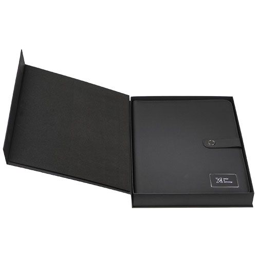 Blocco note A4 con power bank e logo luminoso SCX.design O17