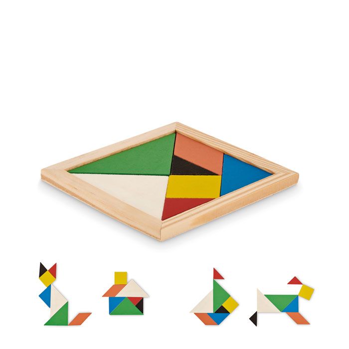 TANGRAM. Puzzle Tangram in legno