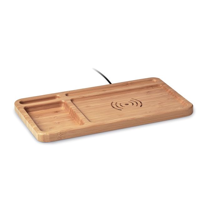 Base di ricarica wireless con portaoggetti da tavolo Cleandesk