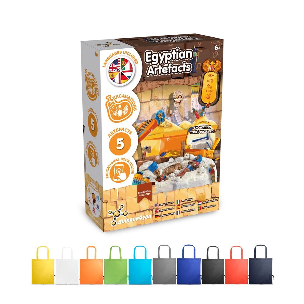 Ancient Egypt Excavation Kit V. Gioco educativo fornito con una borsa regalo pieghevole in 190T