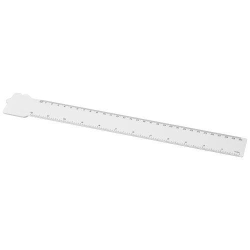 Righello da 30 cm in plastica riciclata a forma di casetta Tait