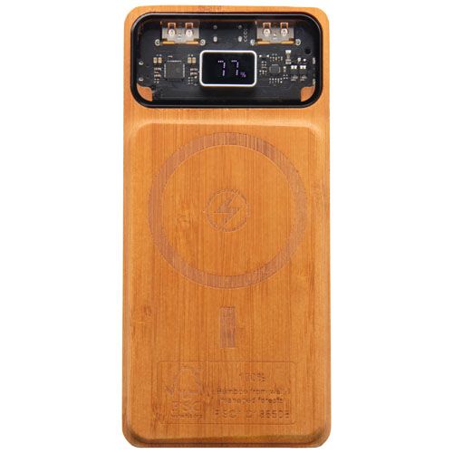 Power bank MagSafe magnetico da 10.000 mAh e 15 W in legno SCX.design P48