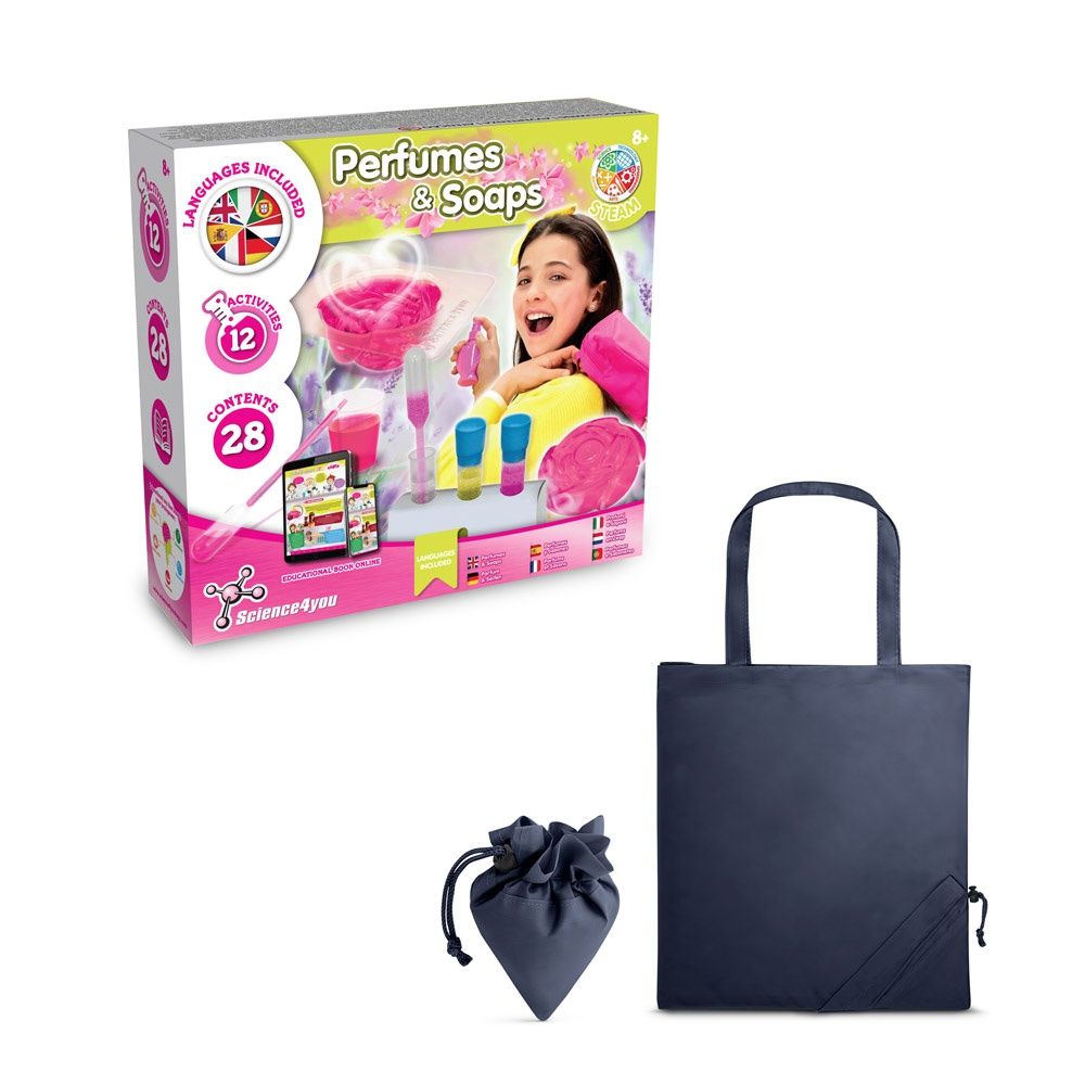 Perfume & Soap Factory Kit V. Gioco educativo fornito con una borsa regalo pieghevole in 190T