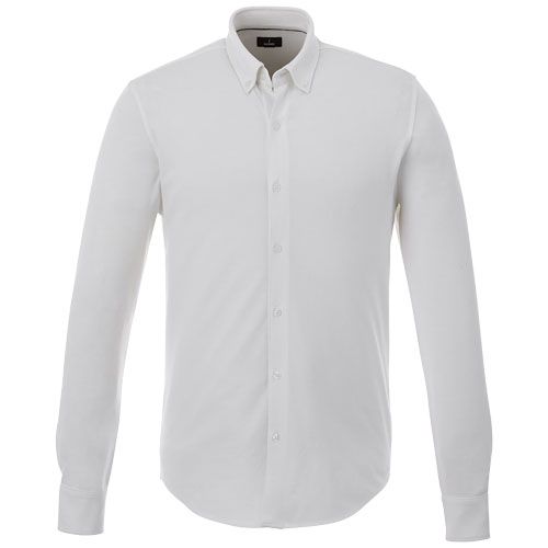 Camicia piqué Bigelow a manica lunga da uomo