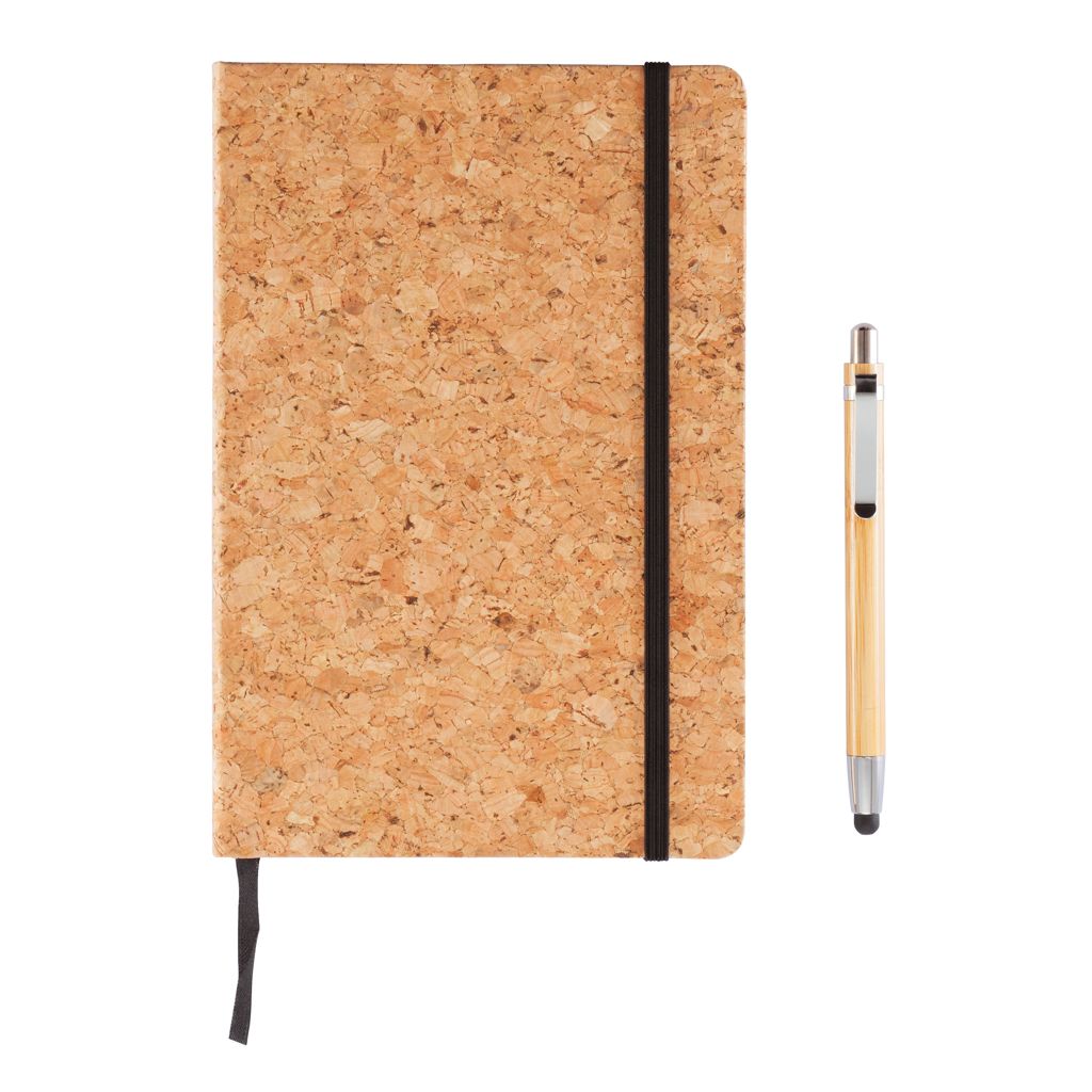 Taccuino A5 Cork con penna in bambù