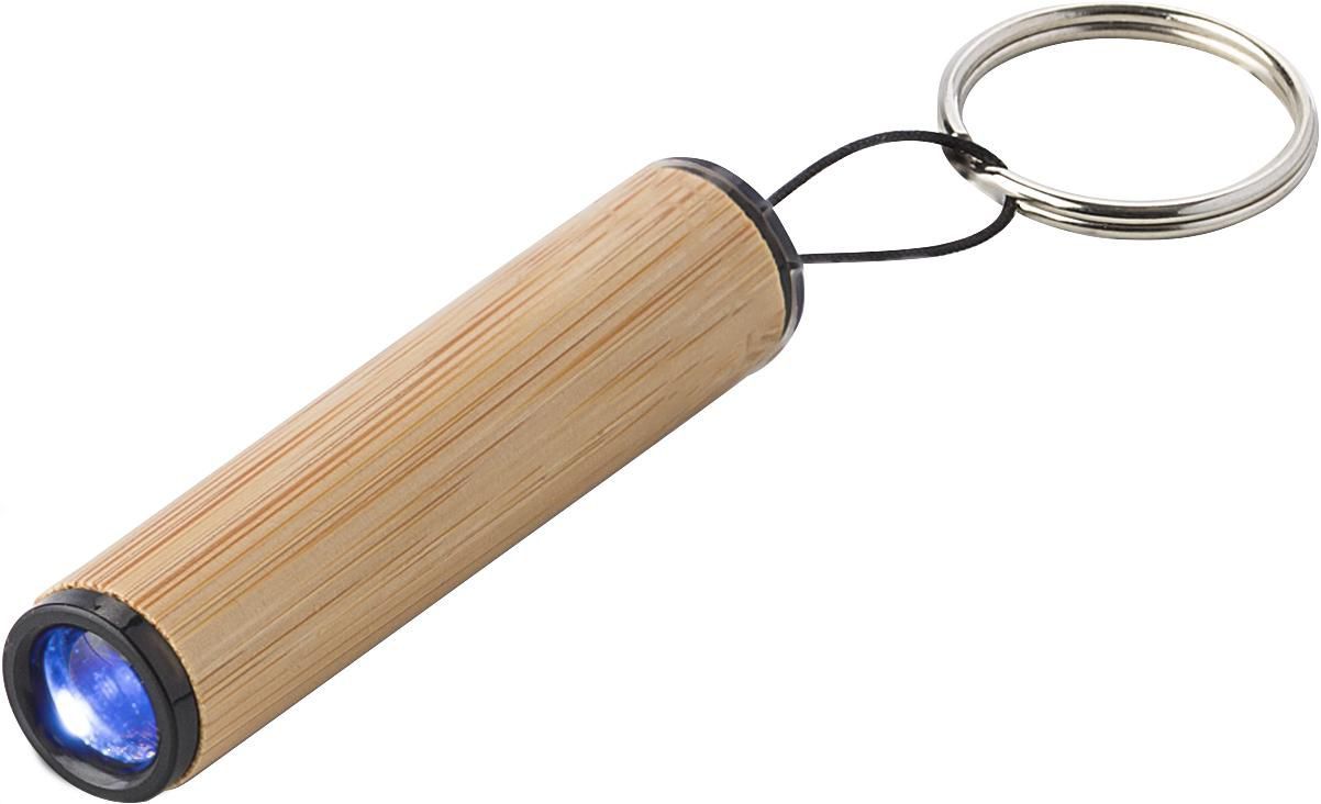Portachiavi con luce Led, in bambù Ilse