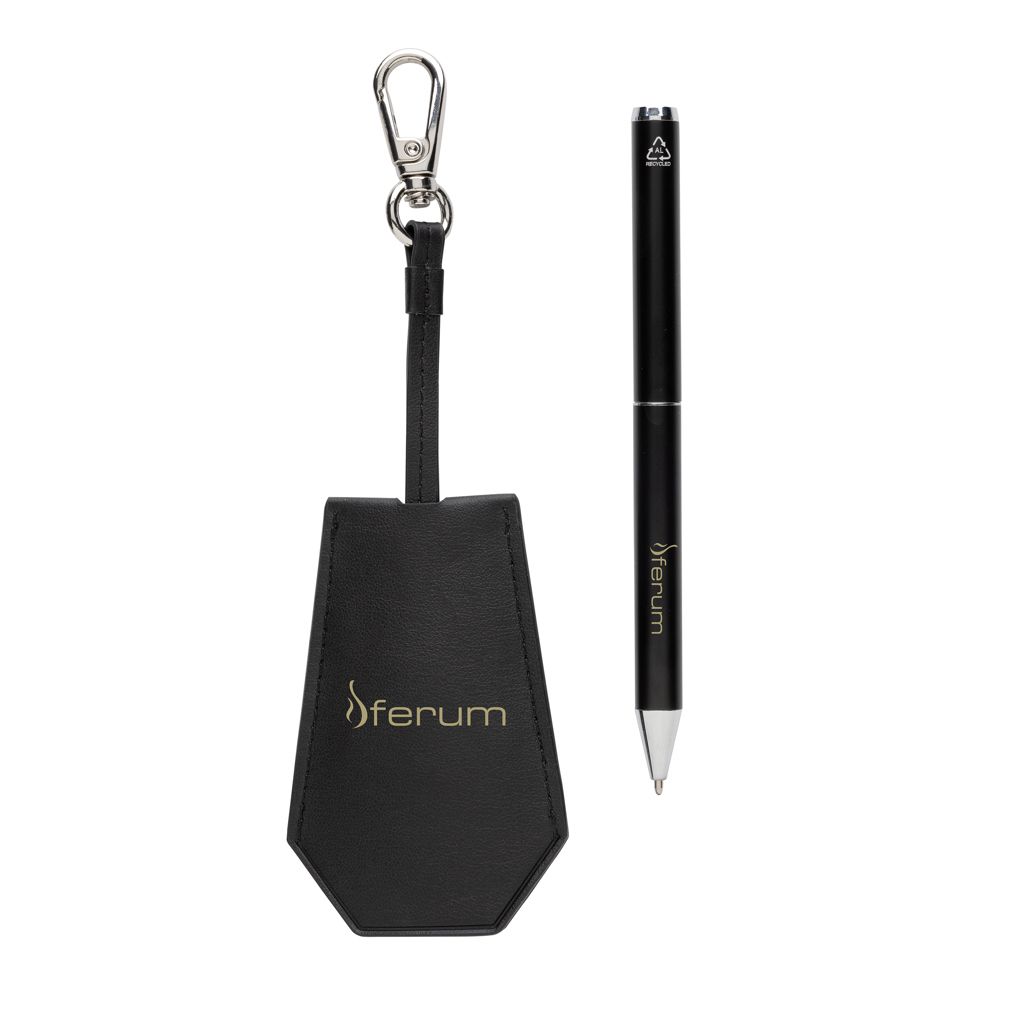 Set portachiavi e penna SP Tula in PU riciclato RCS