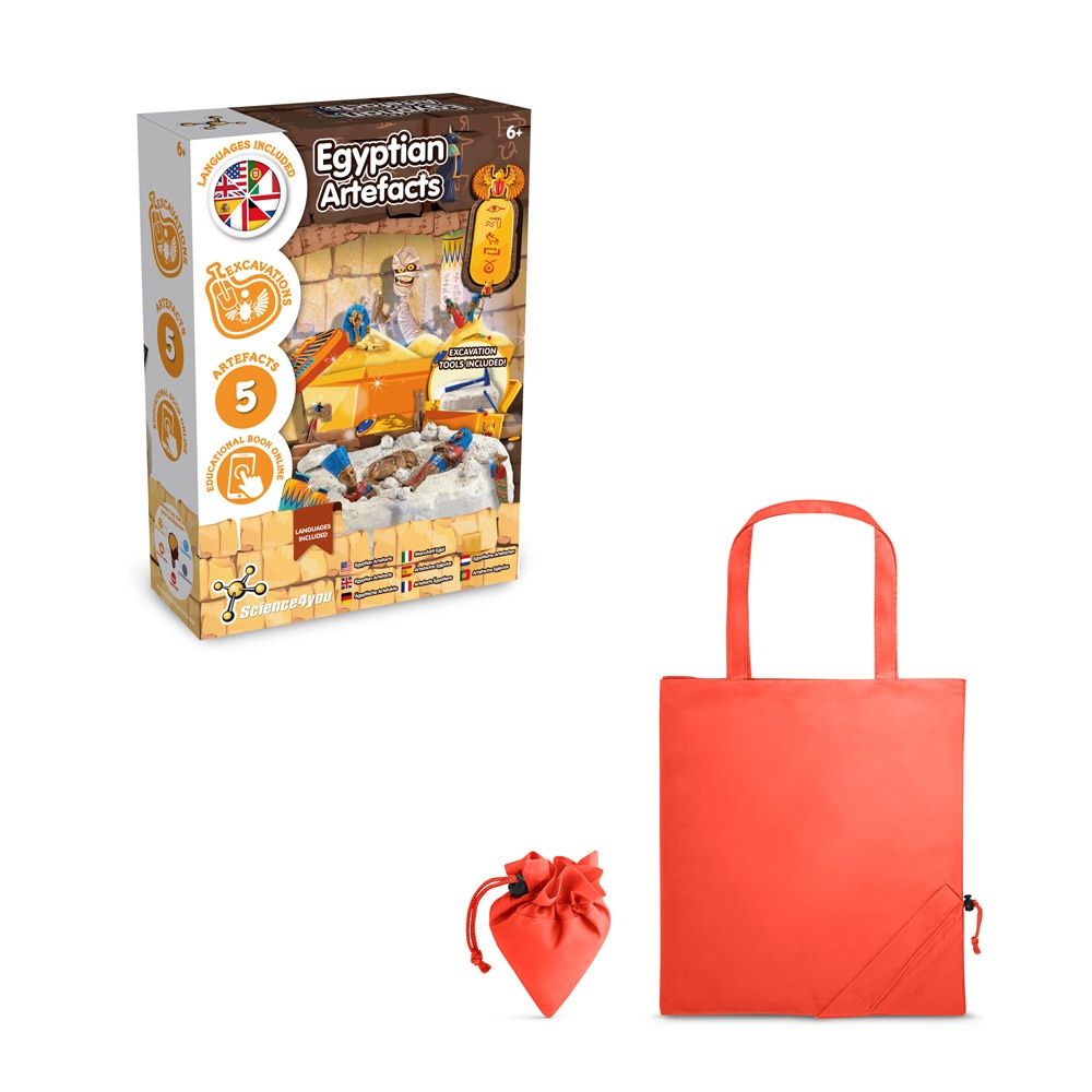 Ancient Egypt Excavation Kit V. Gioco educativo fornito con una borsa regalo pieghevole in 190T