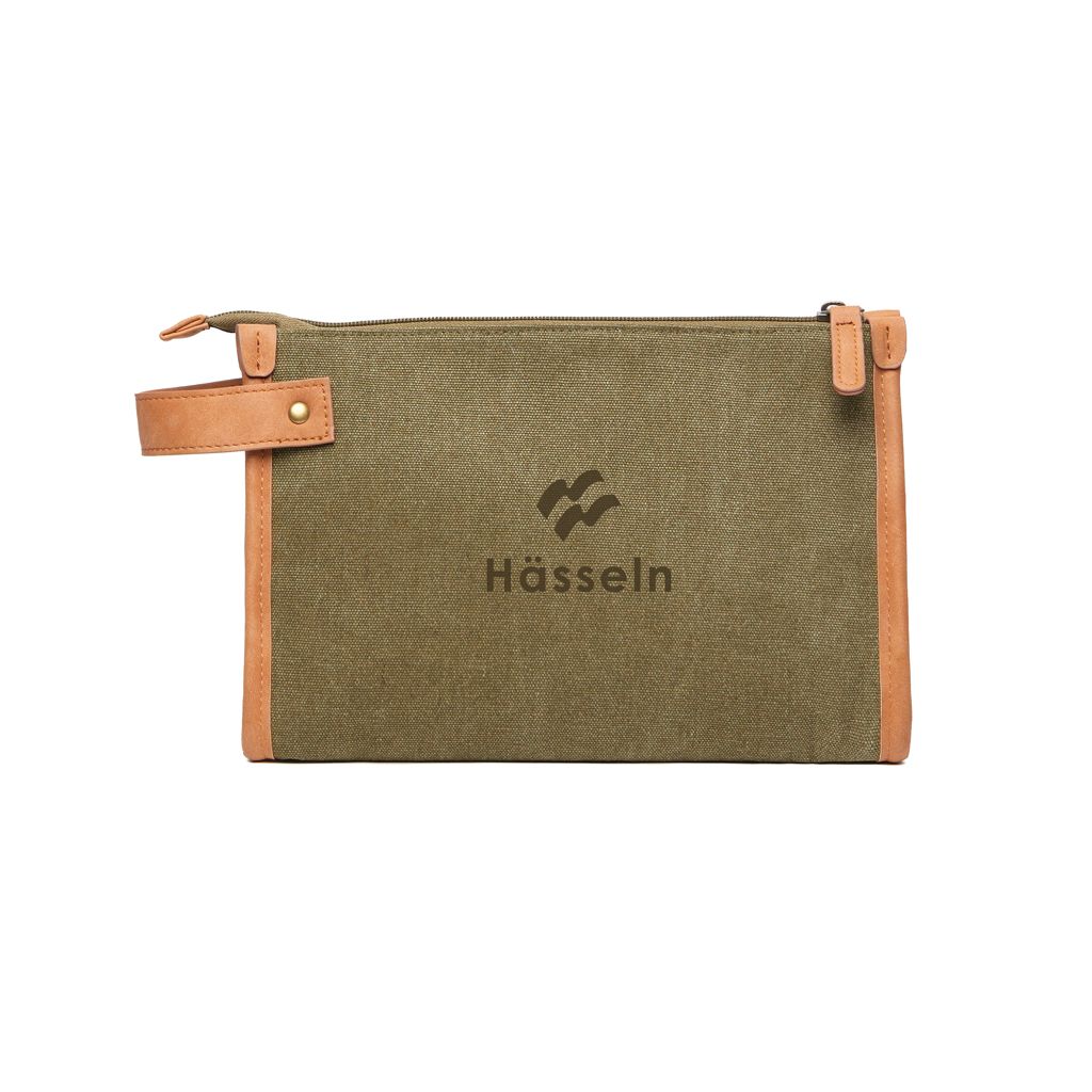 Cosmetic bag VINGA Bosler in canvas riciclato GRS