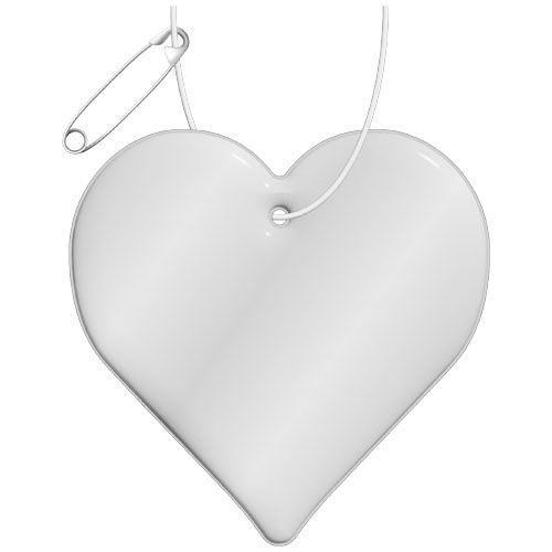 Gancio catarifrangente a forma di cuore in PVC con catenella RFX™