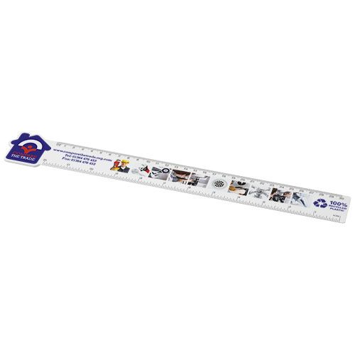 Righello da 30 cm in plastica riciclata a forma di casetta Tait