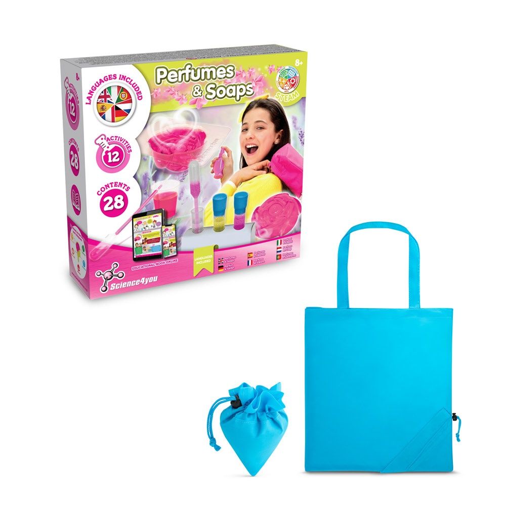Perfume & Soap Factory Kit V. Gioco educativo fornito con una borsa regalo pieghevole in 190T