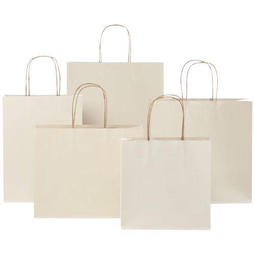 Shopper in carta da 150g/m2 realizzato con scarti agricoli con manici intrecciati - grande