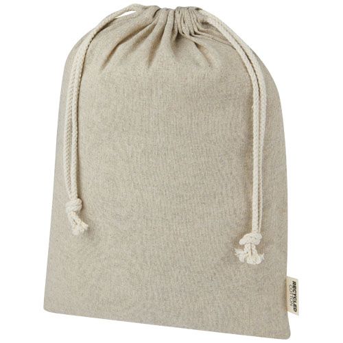 Sacchetto regalo grande in cotone riciclato 150 g/m² certificato GRS Pheebs - 4L