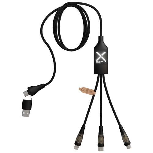 Cavo ricarica rapida 5 in 1 da 100 W/5 A con display digitale SCX.design C50