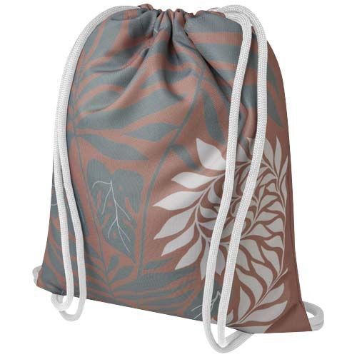 Borsa con cordoncino in PET riciclato con stampa a sublimazione Clif