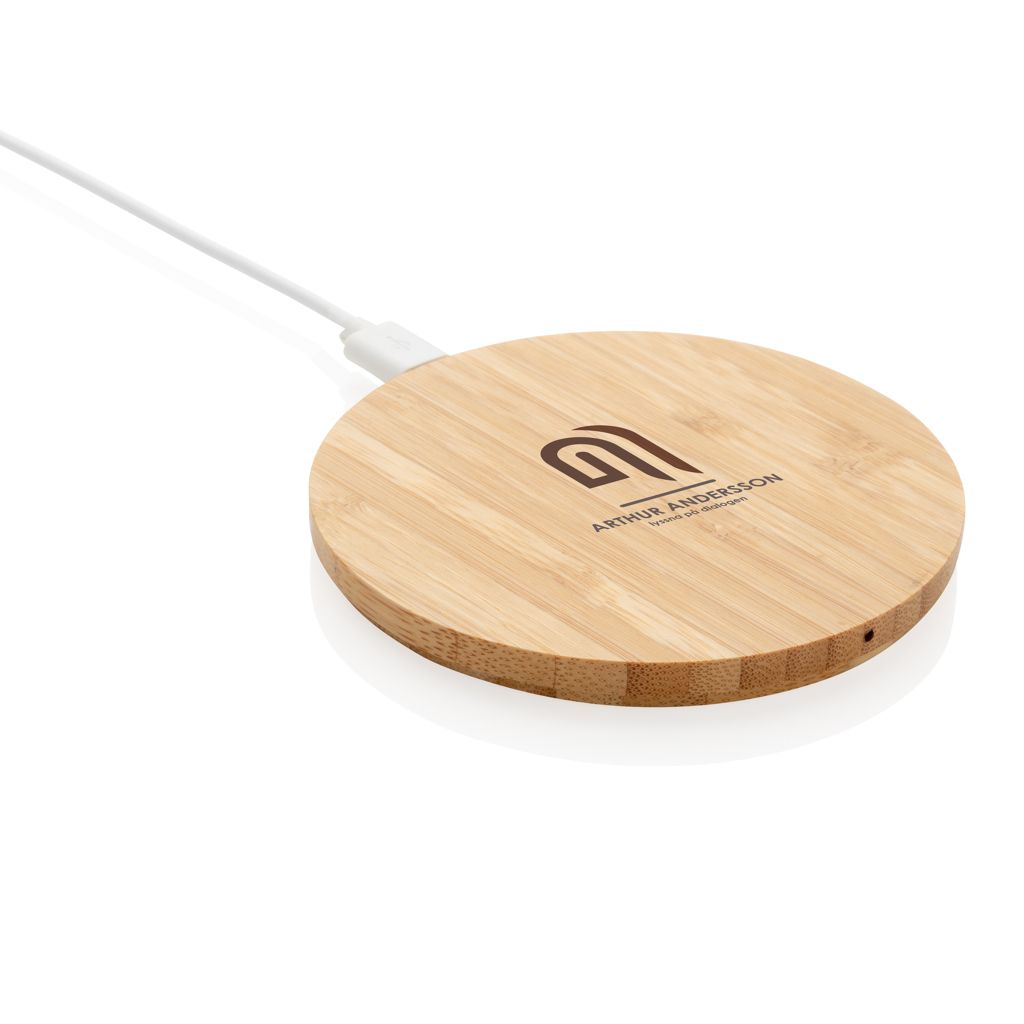 Caricatore wireless 5W in bambù