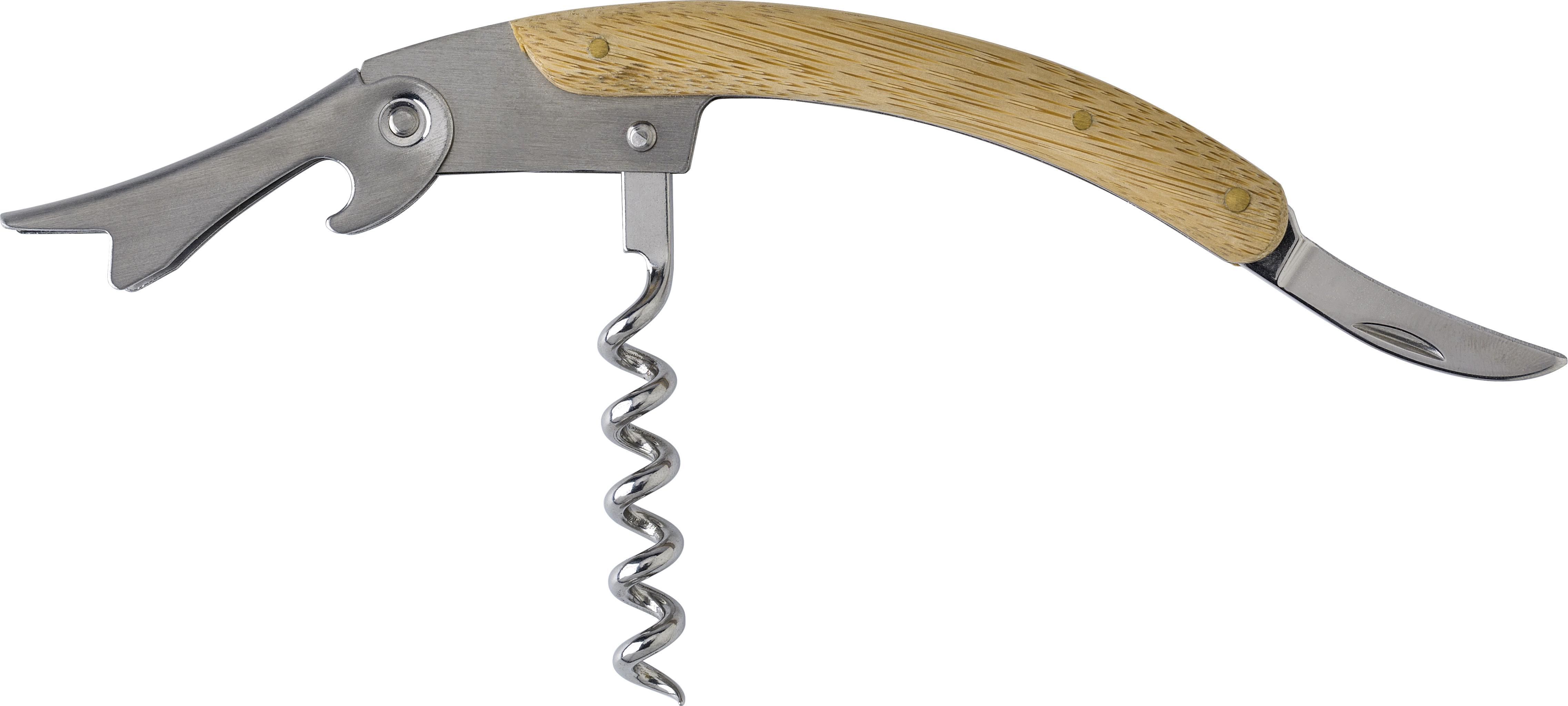 Coltello da cameriere, in bamboo e acciaio inox Lenny