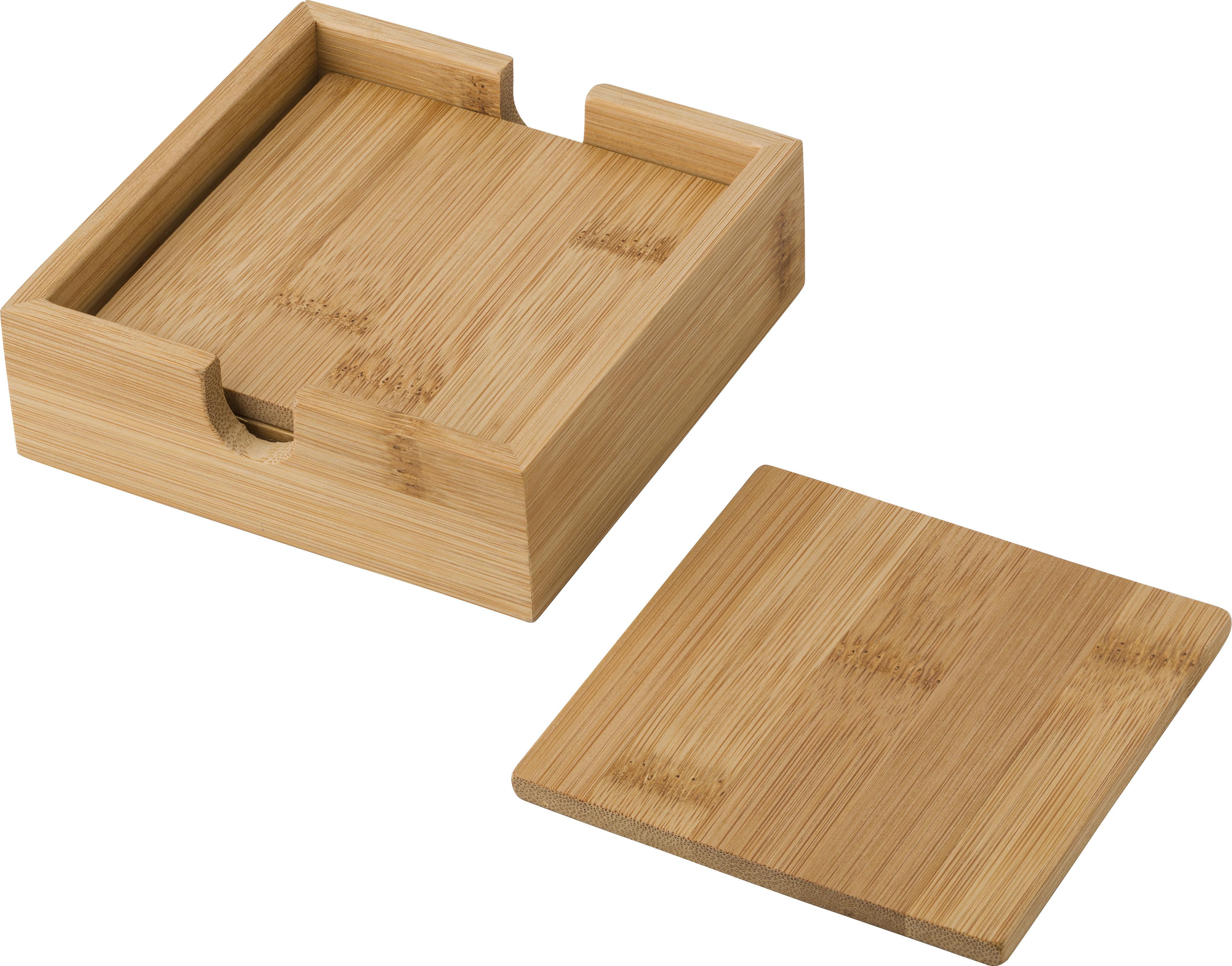 Set sottobicchieri di bamboo Archer